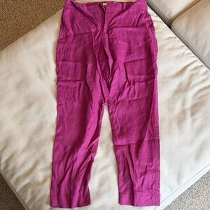 Mango Fuchsia Trousers